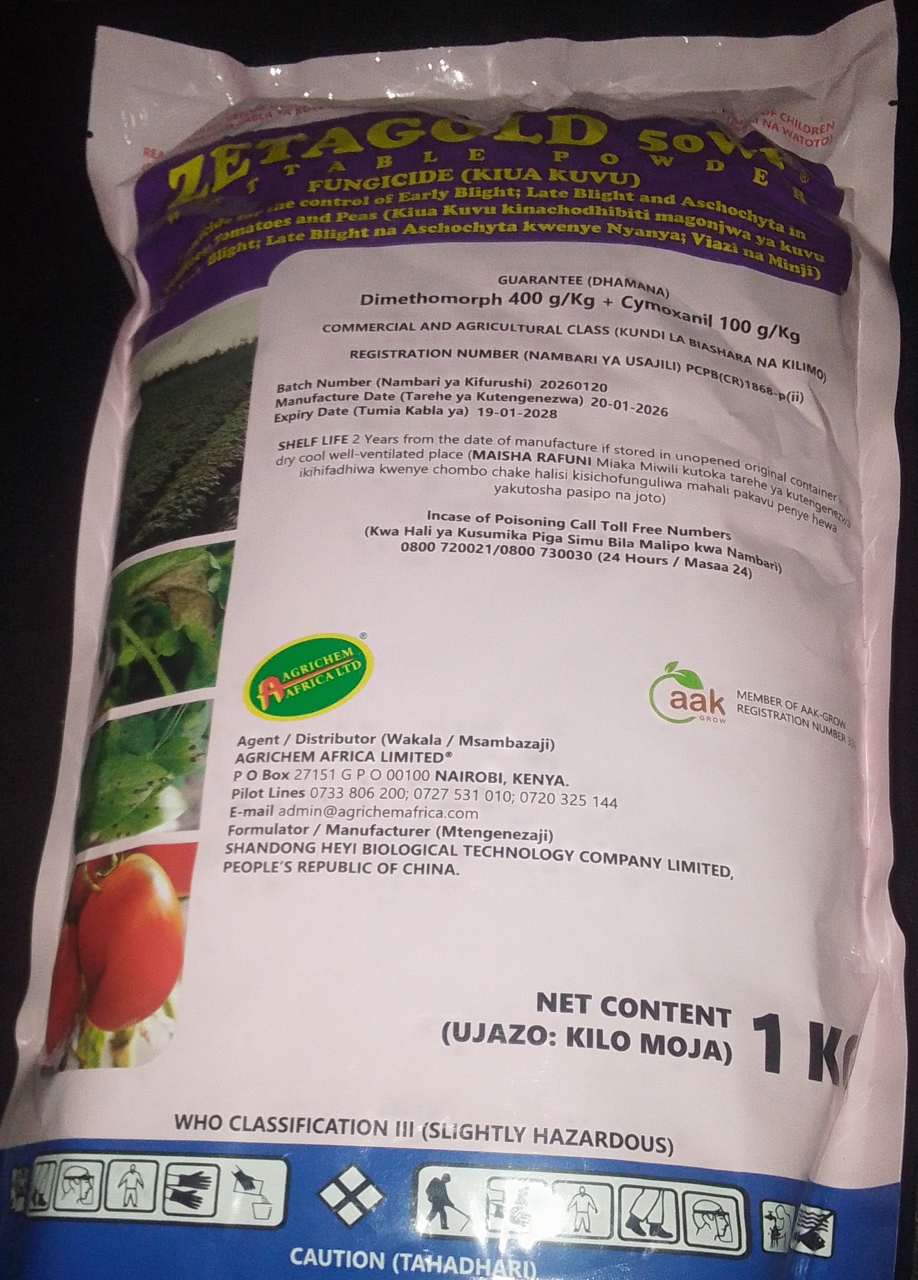 ZETA GOLD 50WP 1KG